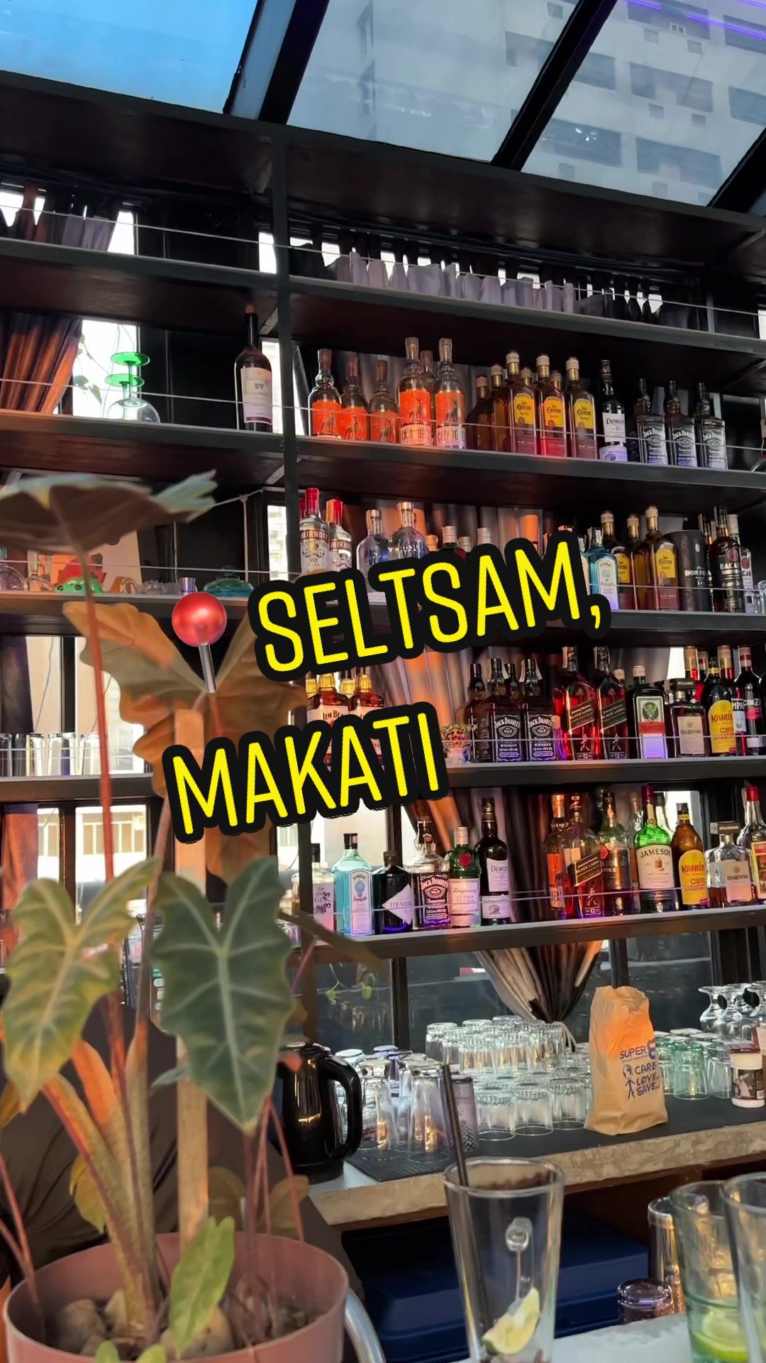 Seltsam bar area with bottles of spirits and cocktail ingredients